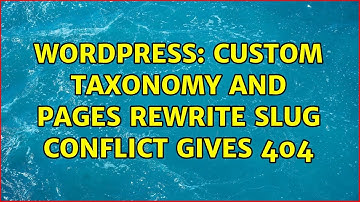 Wordpress: custom taxonomy and pages rewrite slug conflict gives 404