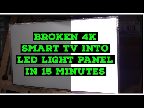 I tuned broken 4K TV into LED Light Panel in 15 Minutes