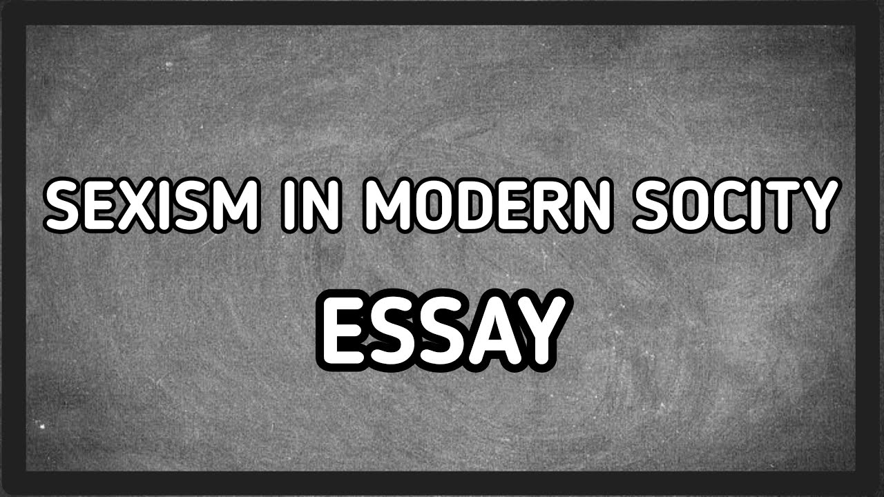 sexism in society essay