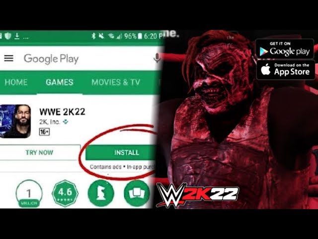 WWE 2K22 Mobile  Android Main Menu & Roster CONCEPT 