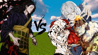 Kenjaku Vs All Cursed spirid / MINECRAFT