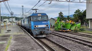 EH200-11[髙]＋コキ19両が沼田駅3番線を通過2071レ