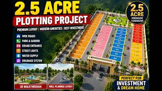 2.5 Acre Plotting Walkthrough Animation | Realistic 3D Township Presentation | Empiro Studio