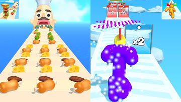 Play all levels satisfying APK mobile games: Sandwich Runner, Tall Man Run