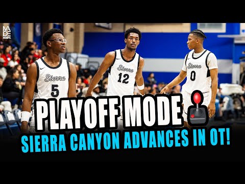 Sierra Canyon ADVANCES in Playoff OT Win! Can they win the Mission League?! 👀🏆