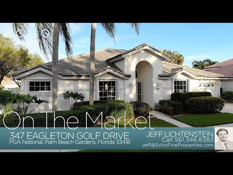 347 Eagleton Golf Drive, Palm Beach Gardens, FL home video tour