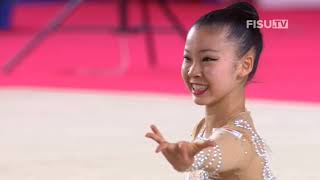 20190711ユニバーシアード新体操 柴山瑠莉子 ボール