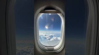 Mysterious Metallic Orb UFO Caught From Airliner! Instant Acceleration #Shorts