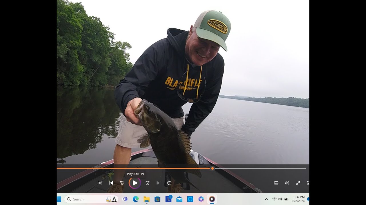 Gant Outdoors.  Bass fishing on Lake Wisconsin with Cousin John and David