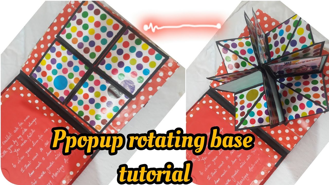 Popup card with rotating base tutorial, popup card step by step ...