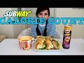 CALORIE COUNT - Lexi Babe "Subway + Udon noodles Mukbang"