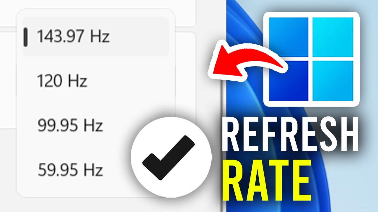 How To Change Monitor Refresh Rate In Windows 11 & 10 - Full Guide ...