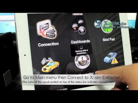 How to use OBD-II on X-sim extractor