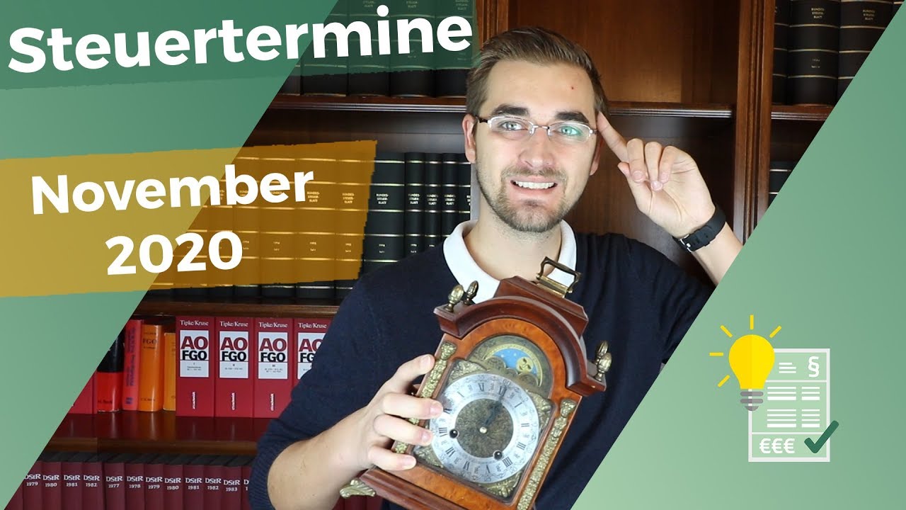 Update Steuertermine November 2020
