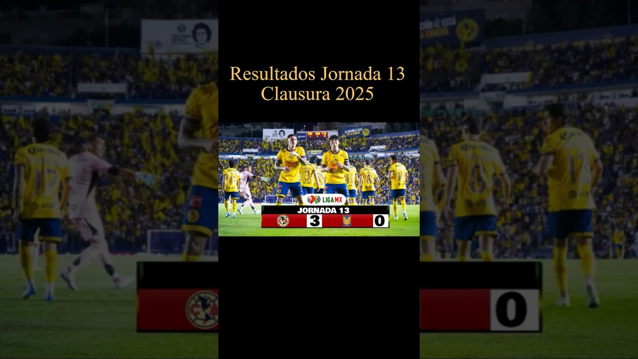 Resultados Jornada 13 Liga MX Clausura 2025 