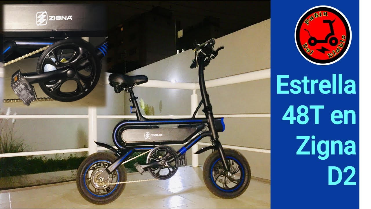 Instalación de estrella de 48T en bicicleta eléctrica Zigna modelo D2 ...