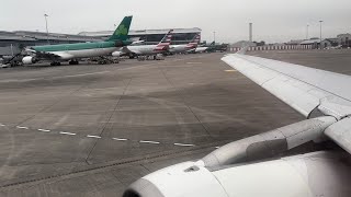 Aer Lingus A320 cloudy takeoff from Dublin Airport