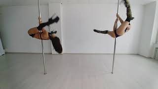 Exotic poledancing with Letta Apple