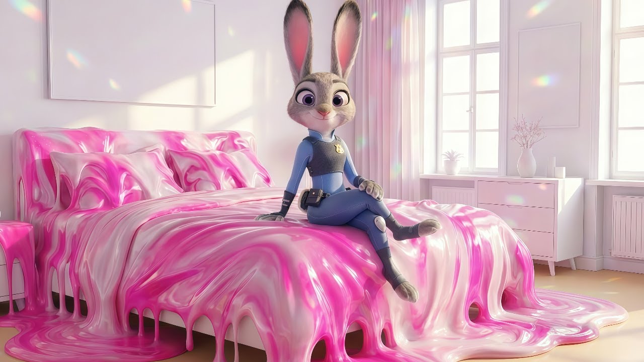 ゼリーの世界で過ごすジュディ｜ズートピア（生活音ASMR）