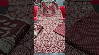 *#*New straight Pannel print kurta 3 pcs set pant *Price - 1150/-Free shipping