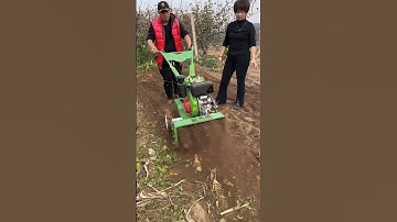weeder four-wheel drive micro tillage machine rotary cultivator cultivator.
