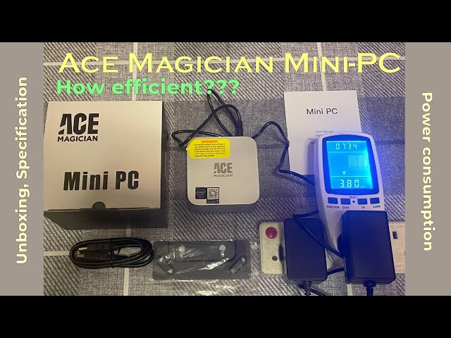 2 Ethernet & 3 HDMI Ports] ACEMAGICIAN Mini PC T8 Plus 12th Gen