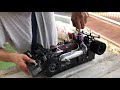 RC Modellismo Caserta - Primo avviamento rodaggio motore Novarossi Mito9 on road ceramic Serpent 988