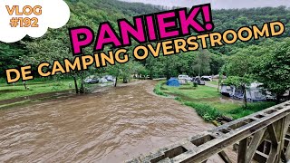 Overstroming camping Luxemburg | Camper rijdt zich vast op grasveld #192