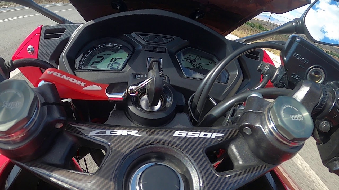 Cbr650f Top speed 249 km