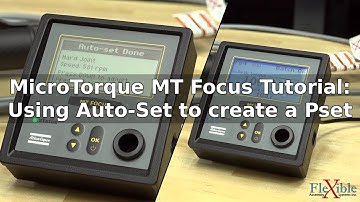 Atlas Copco MicroTorque Tutorial: Setting up a Pset using the Auto-Set function
