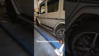 New exhaust on 2005 Mercedes G500!