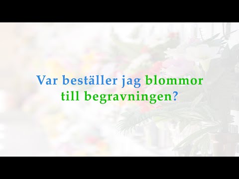 Video: Varför Tas Ett Jämnt Antal Blommor Till Begravningen?