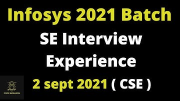Experience-3 Infosys System Engineer Role Interview Experience 2021 Batch | Infosys interview 2021
