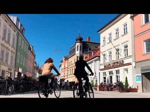 Freising Germany Travel Movie / ドイツ・ミュンヘン郊外の町「フライジング」の自転車のある風景