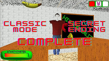 Classic Mode secret ending complete (Baldi
