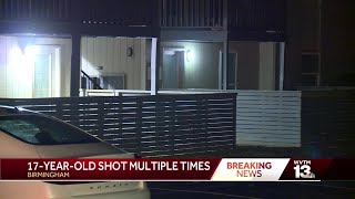17-year-old shot several times at Birmingham apartment complex