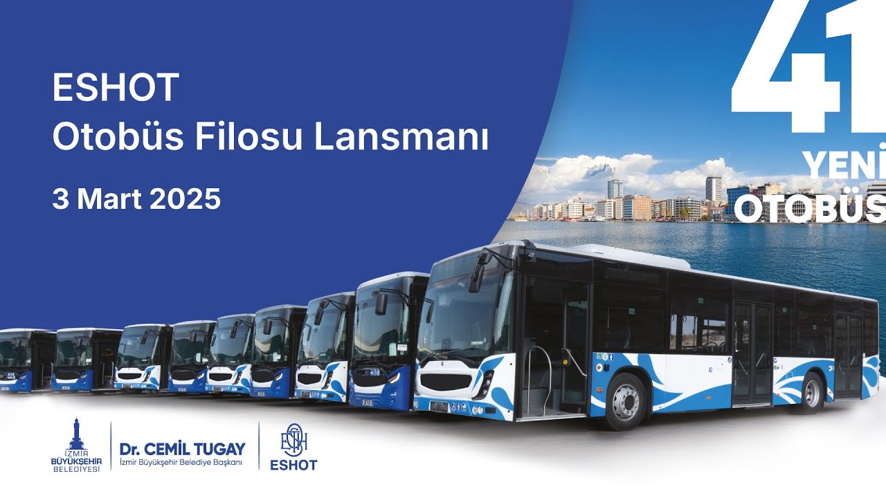 Bugün İzmir’e 41 adet yeni otobüs kazandırıyoruz, filomuzu yenilemeye devam ediyoruz.