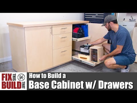 How to Build a Base Cabinet with Drawers | DIY Shop