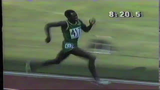 Julius Korir (Kenya) wins 1982 Commonwealth Games Mens 3000m Steeplechase