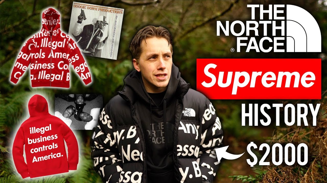 supreme north face jacket by any means necessary