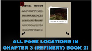 ALL PAGE LOCATIONS IN CHAPTER 3 *REFINERY* BOOK 2! (ROBLOX PIGGY)