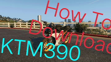 GTA 5 KTM 390 HOW TO DOWNLOAD
