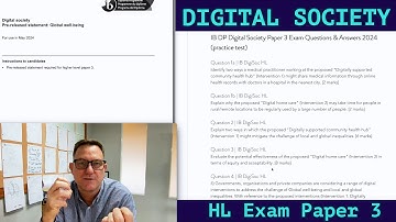IB DP Digital Society - Paper 3 Exam Guide for HL | May 2024 Examinations