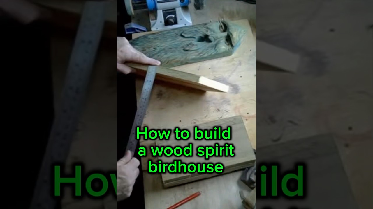 Build a woodspirit birdhouse #woodworking #wood #woodscraft