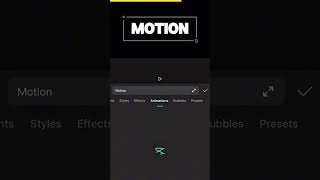 Outline text animation on Phone Capcut