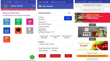 E Commerce / Shopping android app Admin app /panel for Single vendor Multi vendor.