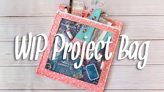 How to make an easy WIP Project Bag with Vinyl and a Zipper | Fat Quarter Shop