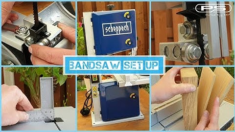 How to Set up Band Saw for Straight and Accurate Cuts || Bandsaw Tune up