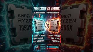 AMD Ryzen 9 7950X3D VS AMD Ryzen 9 7900X 3#PCCraft #GamingPC2026 #RTX5090 #PCBuild #shorts #viral