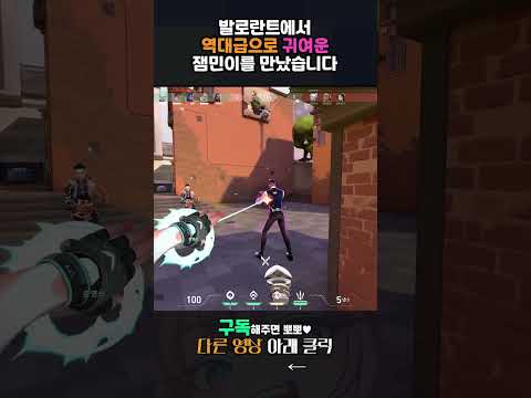 발로란트에서 역대급으로 귀여운 SSS급 잼민이를 만났다#발로란트 #valorant #여자목소리